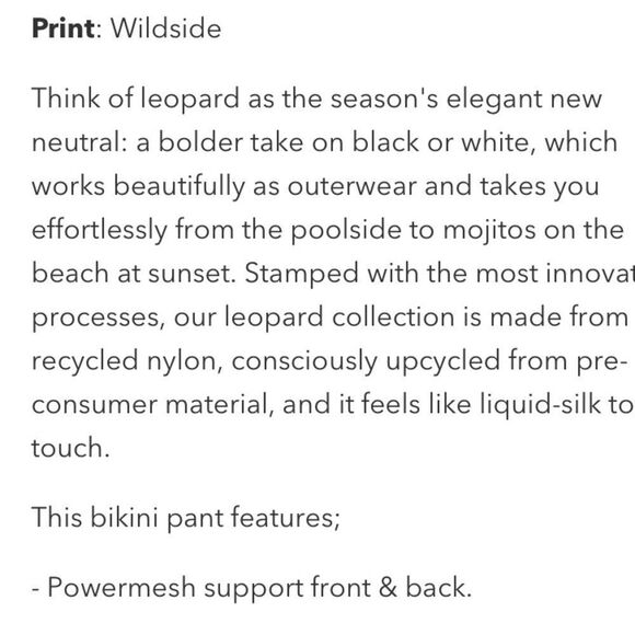 SEA LEVEL Bikini Leopard Print Australia Black Brown US Size 12 - Picture 12 of 13